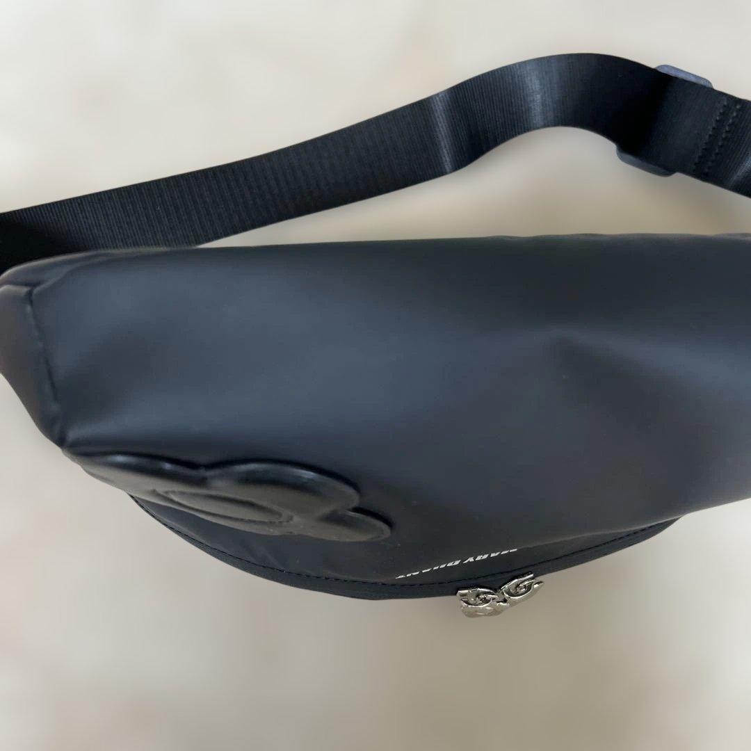 マリークワント ボディバッグ ウエストポーチ デイジー柄 ブラック