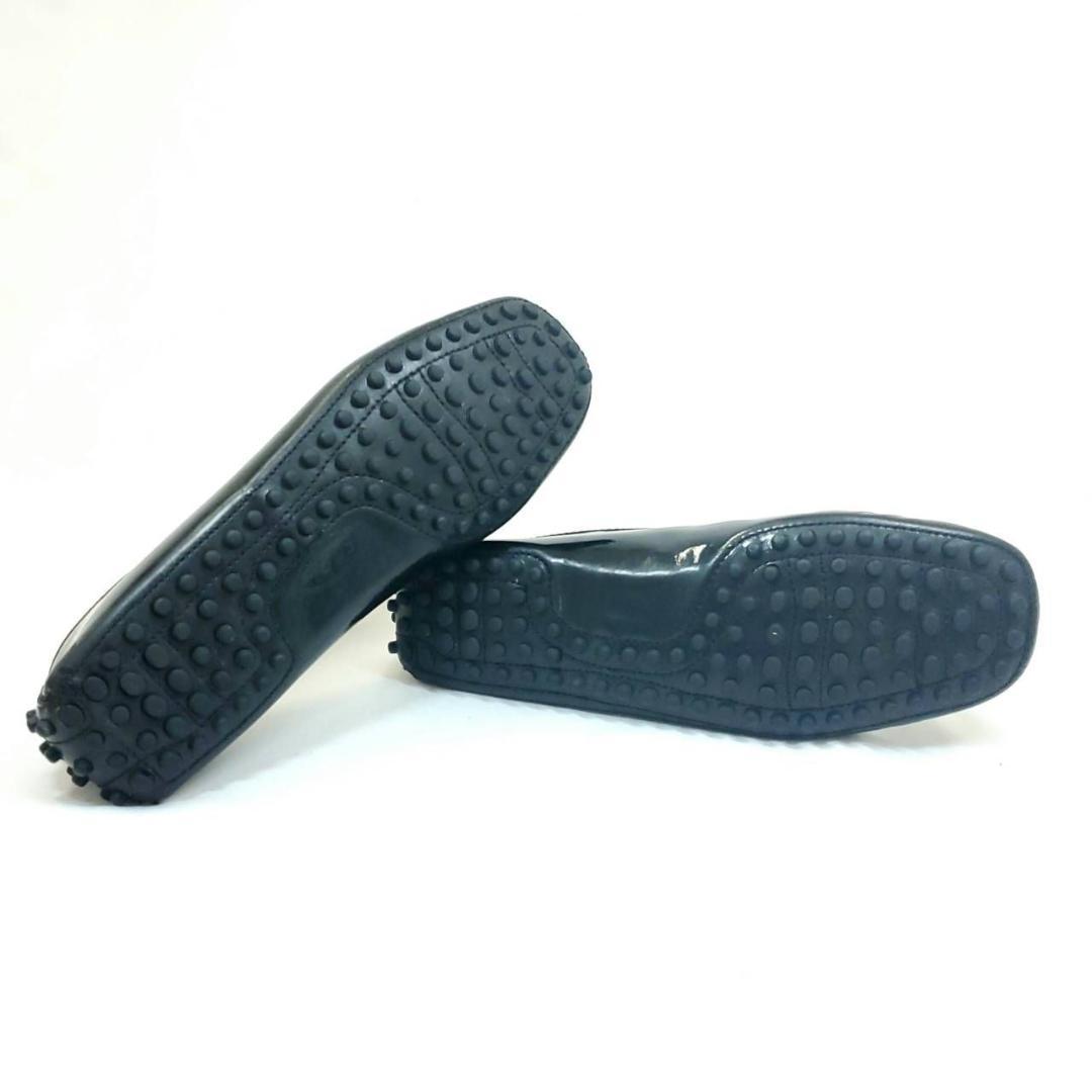 トッズ 美品 ドライビングシューズ エナメル パテントレザー EU34.5