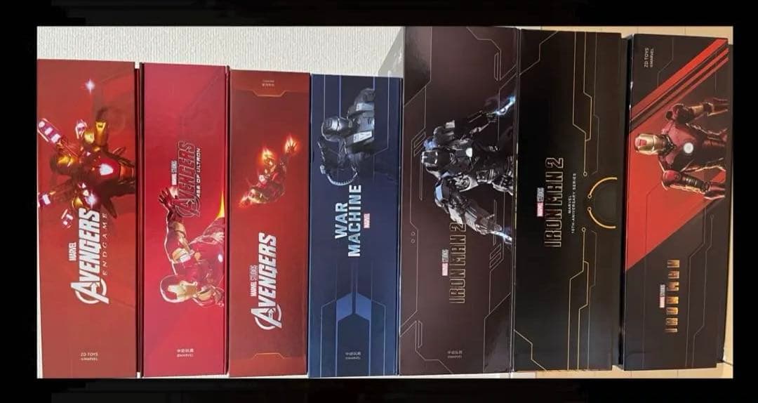 ZDTOYS アイアンマン　まとめ売り7箱 ZD TOYS 中動玩具 1/10スケール 7インチ アクションフィギュア