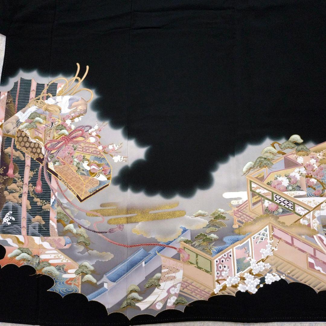 714 半額セール 正絹 友禅 作家もの 黒留袖 5点フルセット - メルカリ