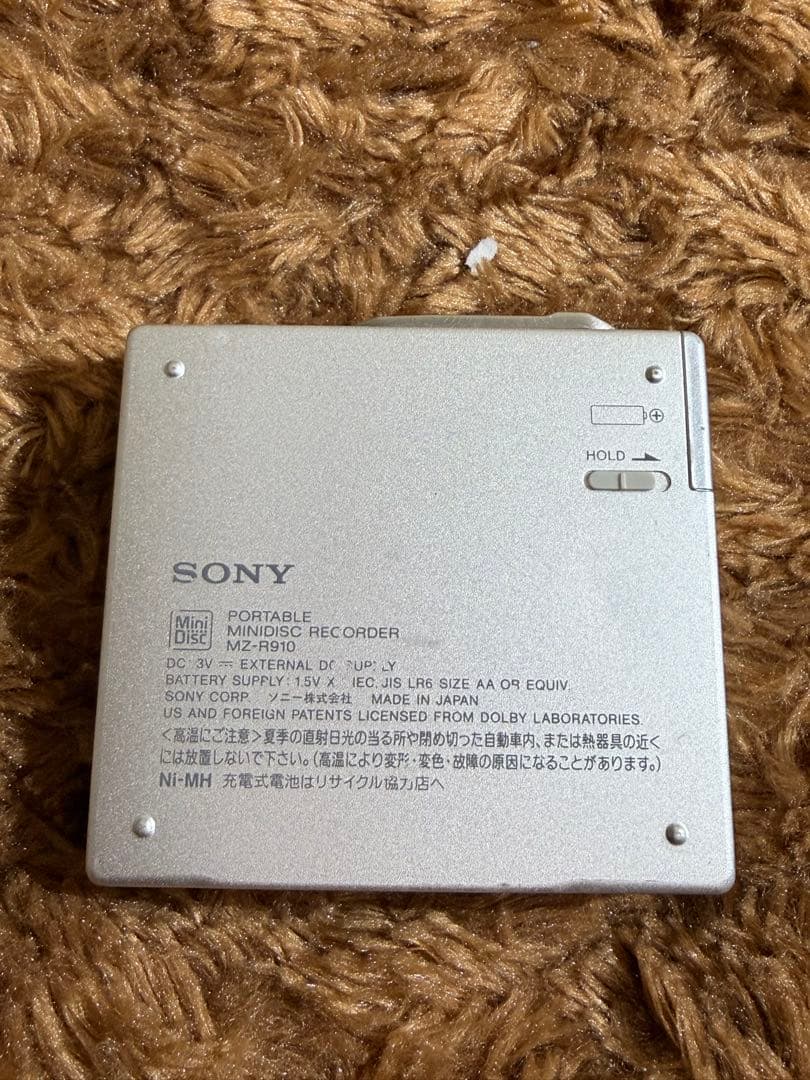 美品 SONY MZ-R910 ポータブルMDプレーヤー - メルカリ