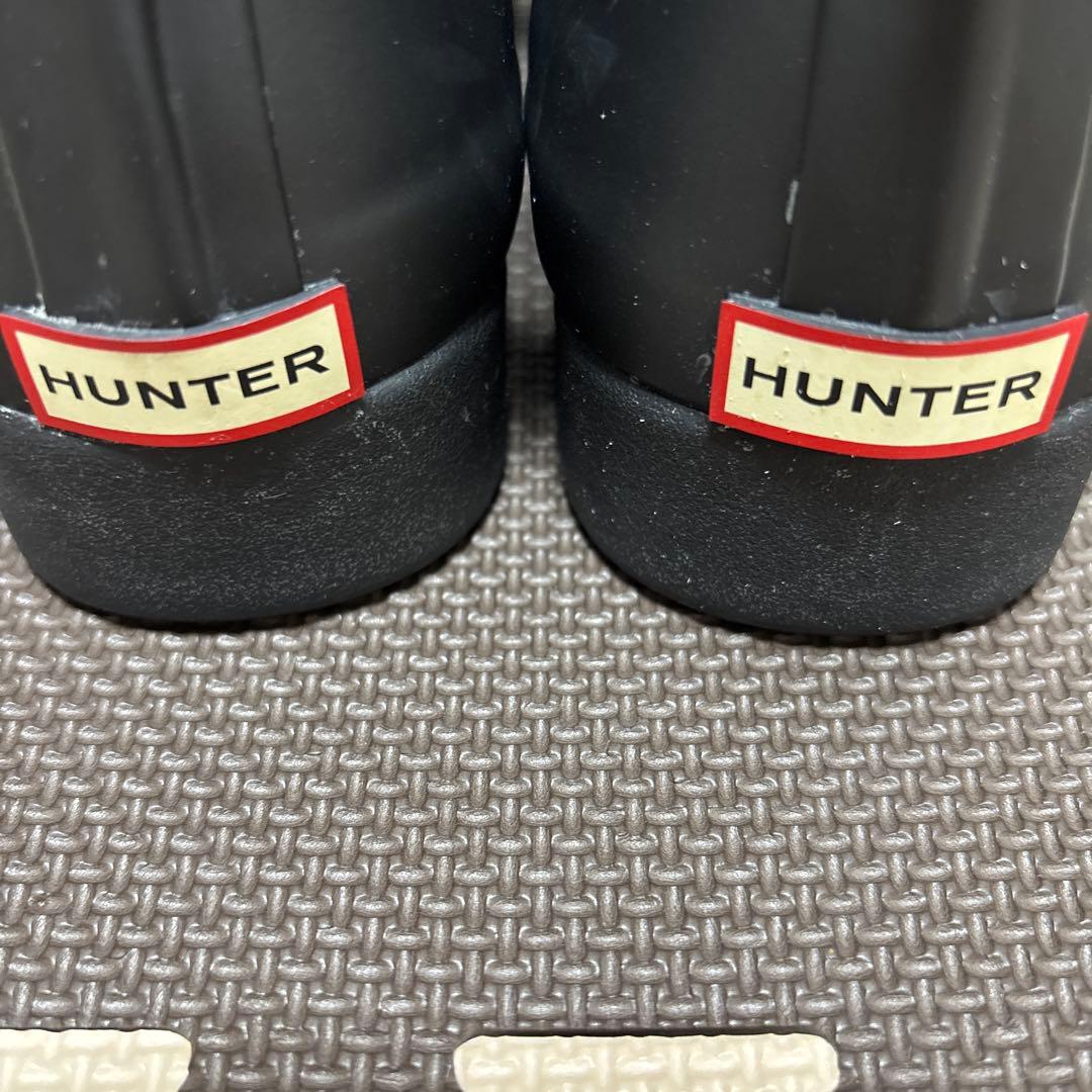 【美品】Hunter 24.5cm レインブーツ　サイドゴア