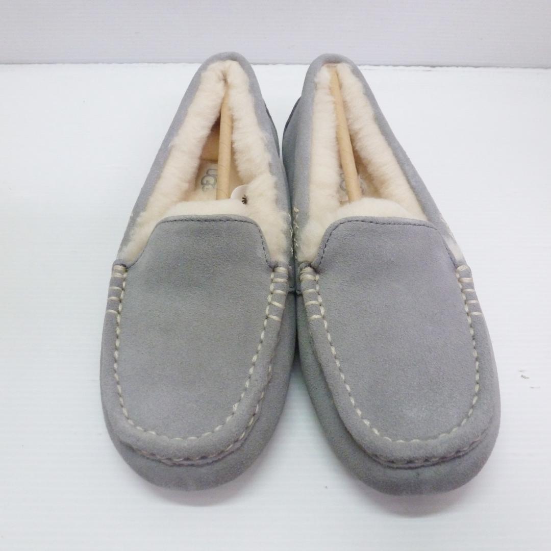 UGG ANSLEY アンスレー ライトグレー 24cm モカシン ムートン - メルカリ