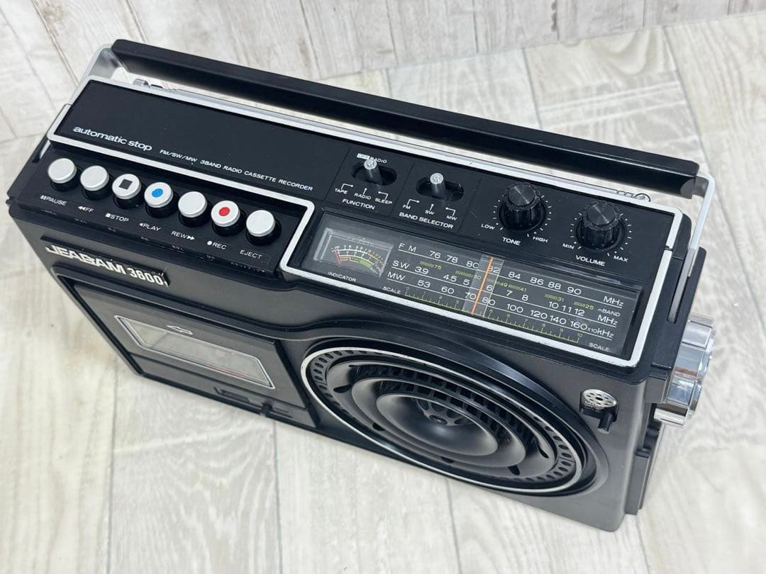 昭和レトロ品 JAGAM ラジオカセットJR-3600 希少 - メルカリ