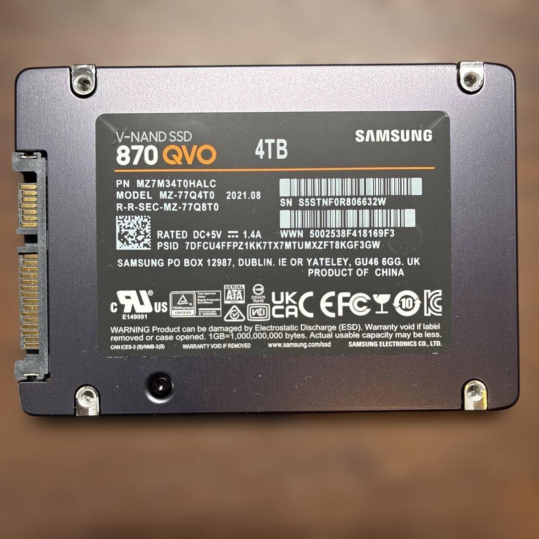 4TB SSD SAMSUNG 870QVO MZ-77Q4T0 ① 870 EVO SATA 2.5 inch 4TB SSD | Samsung US