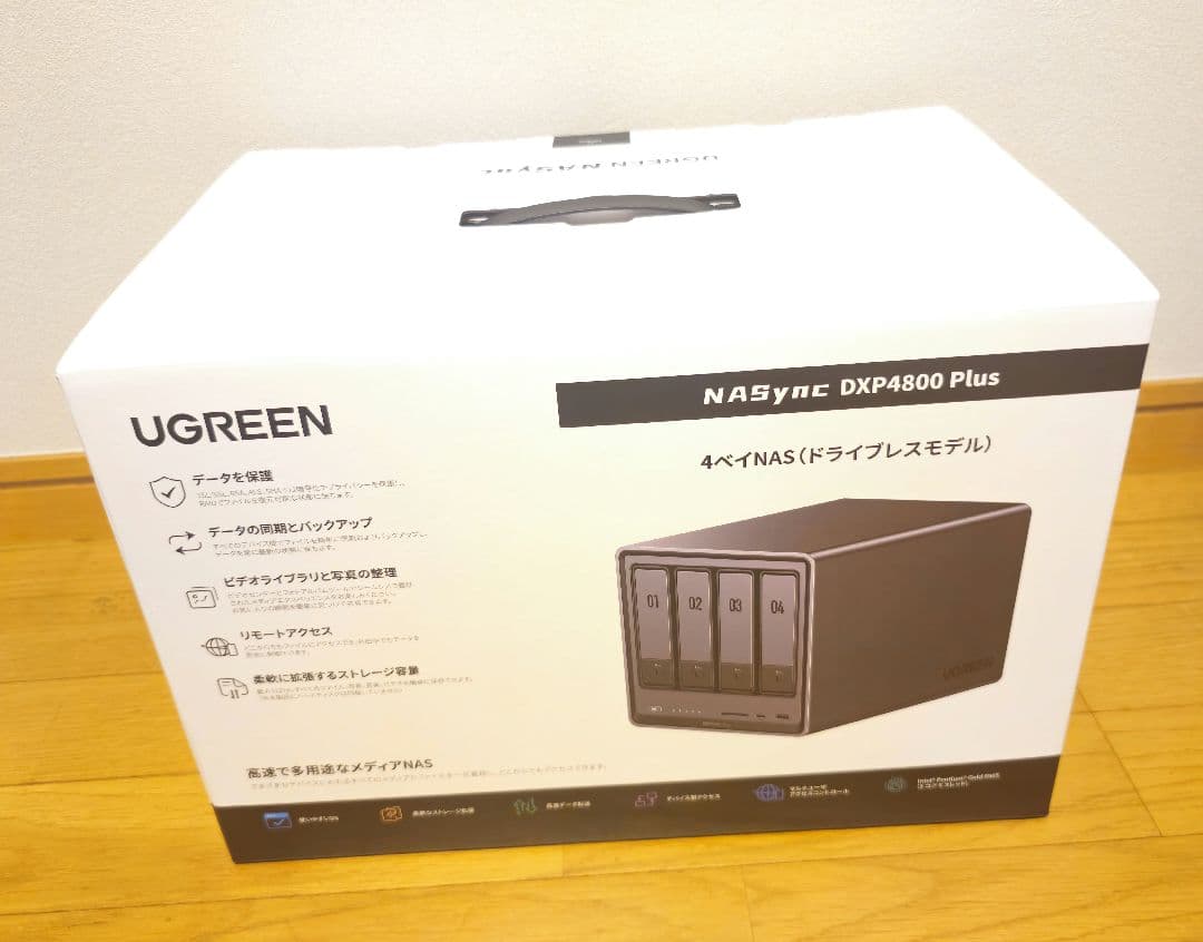 UGREEN NASync DXP4800 Plus 4ベイNAS Amazon.com: UGREEN NASync DXP4800 Plus 4-Bay Desktop NAS,Network