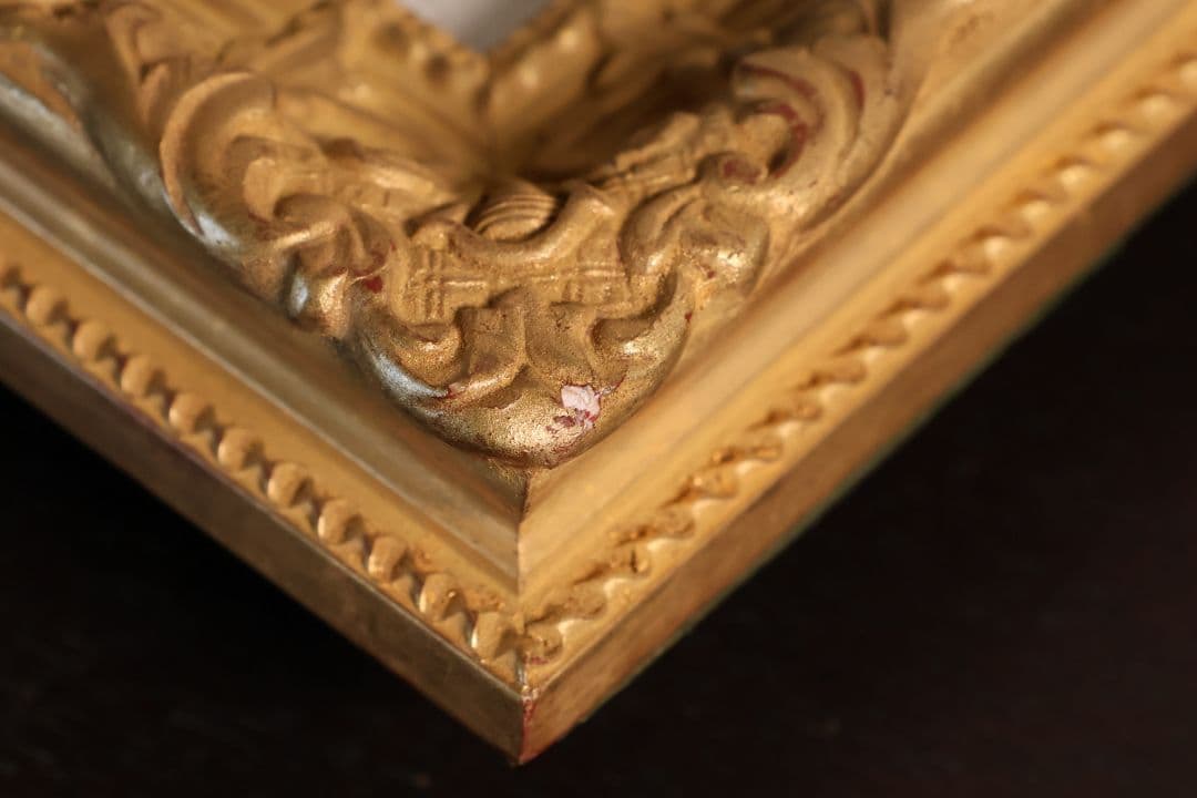 真作】中島裕子 油彩 SM号「ファンタジーの花々」額装 ポピー 薔薇