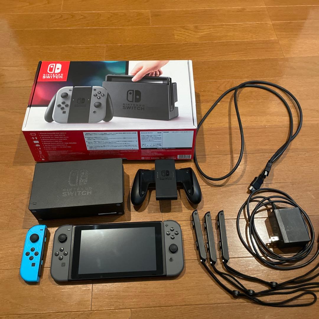 Switch本体グレー、Joy-Con左、SDカード128GB Nintendo Switch Joy-Con (L) / (R) グレー 右 左 ジョイコン 新品