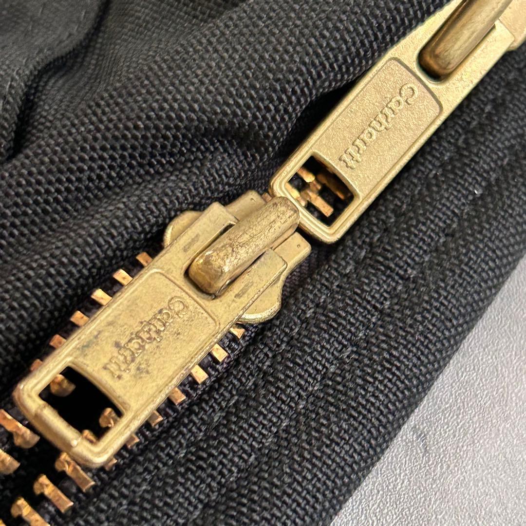 P276【42R】【ダブルニー】カーハート 防寒つなぎ 中綿入り 黒