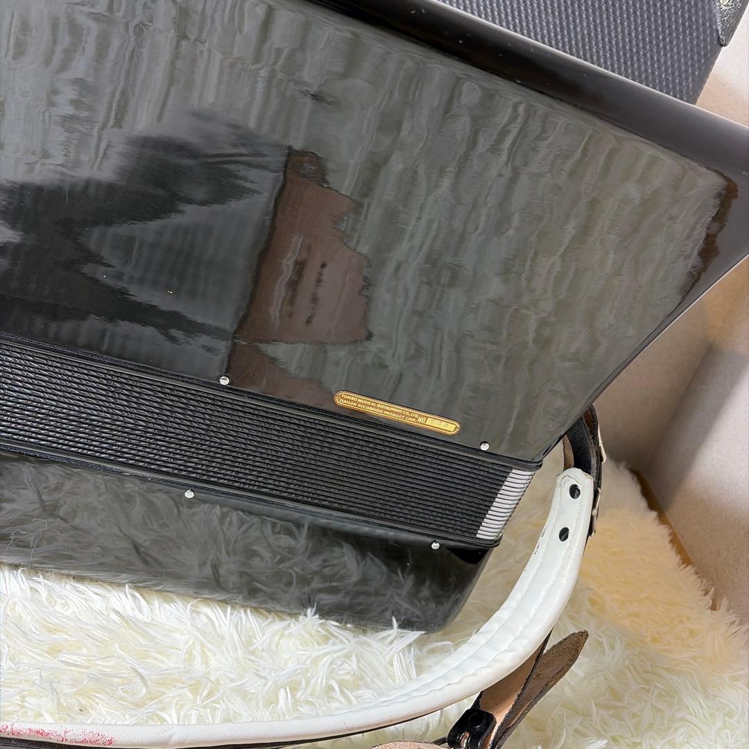 希少】オールブラック TOMBO トンボ アコーディオン T 48 ケース付