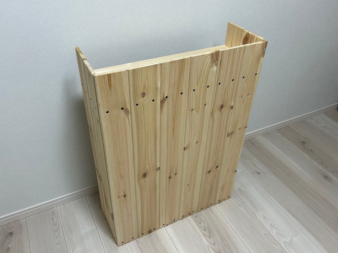 マルシェ•展示販売に♪無垢材を使ったかわいいレジカウンター 折り畳み