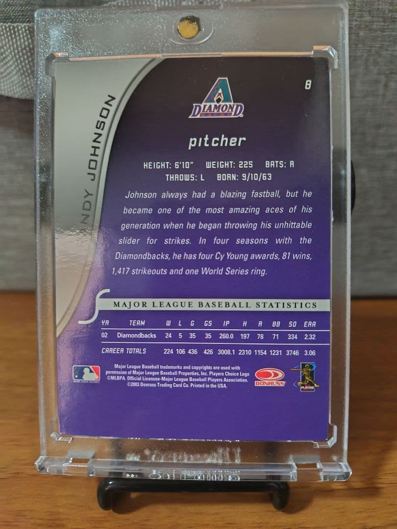 ランディ・ジョンソン 直筆サインカード - メルカリ