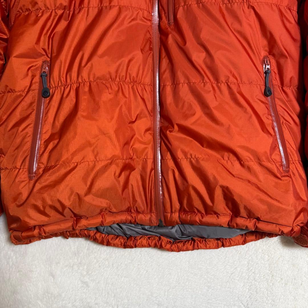 美品モンベル800FP GOREパーマフロストダウンパーカXL オレンジ - メルカリ