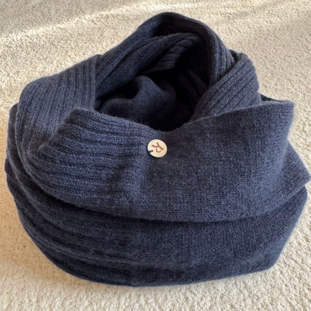 新品未使用 45R 45rpm カシミヤ スヌード ネックウォーマー カシミヤ 100％ スヌード レディース メンズ 日本製