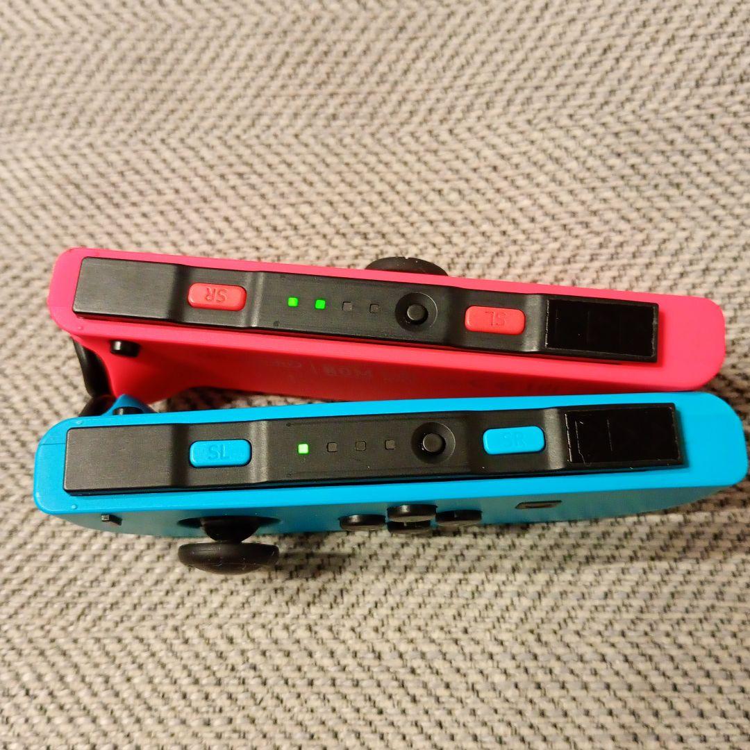 美品純正完動品】Nintendo Switch ジョイコン 青赤ストラップ付⑧