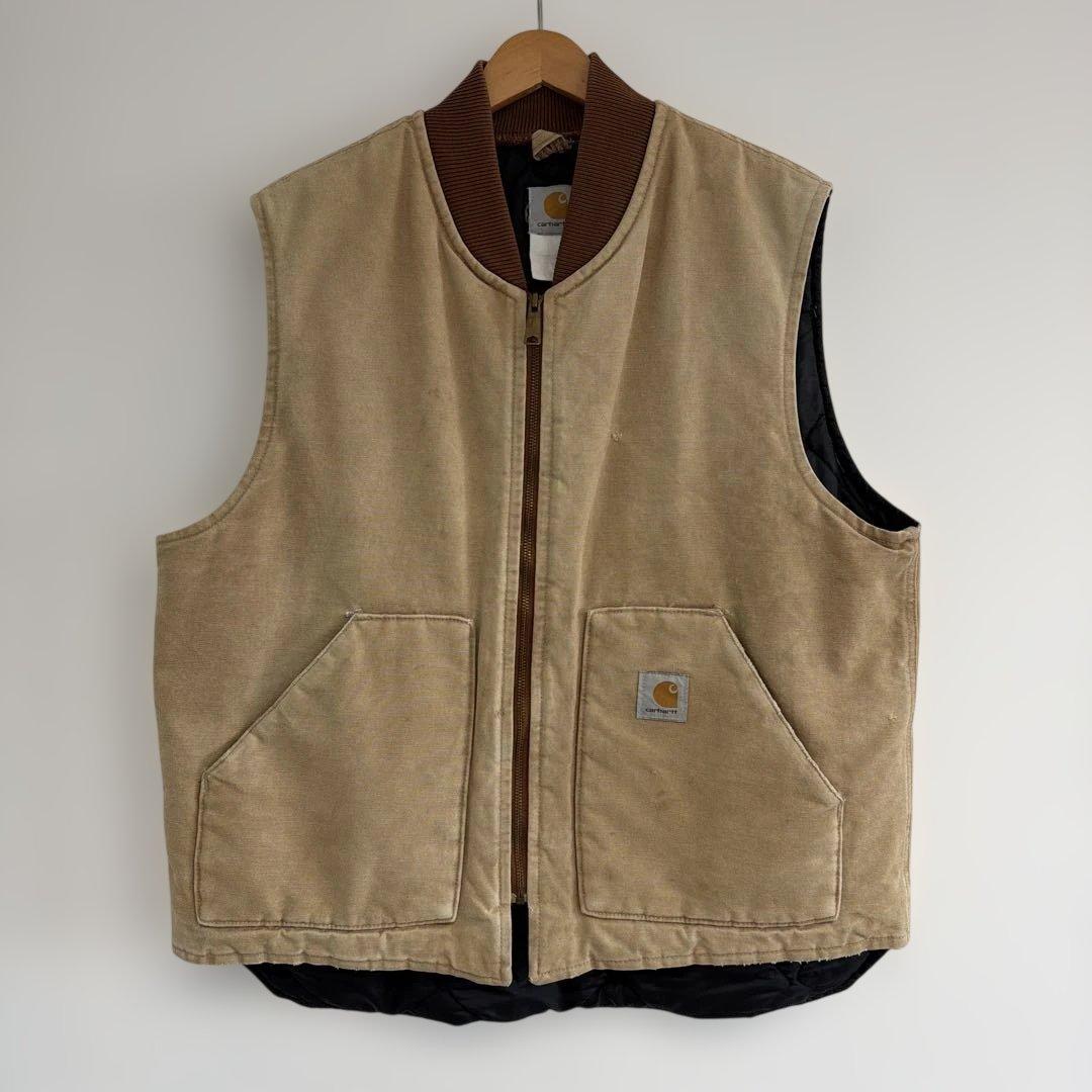 カーハート BR M ダック ベスト V01 Carhartt 楽天市場】CARHARTT / V01 DUCK VEST / BLACKカーハート / ダック