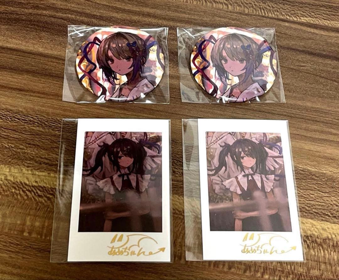 ニディガ展4 購入特典 缶バッジ チェキ 超てんちゃん あめちゃん 4個