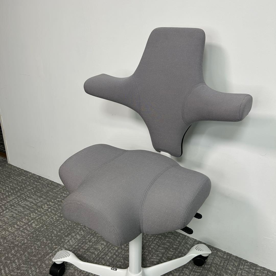 F】オフィスチェア HAG Capisco ホーグ カピスコ 布張 グレー