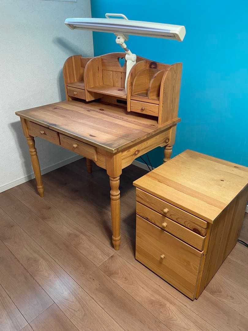 カントリー調の学習机 58-500-154.jpg