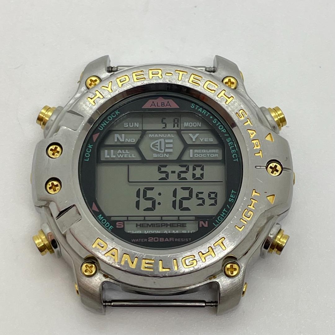 電池交換済み】セイコー ALBA ハイパーテック W820-4030ベルト欠品