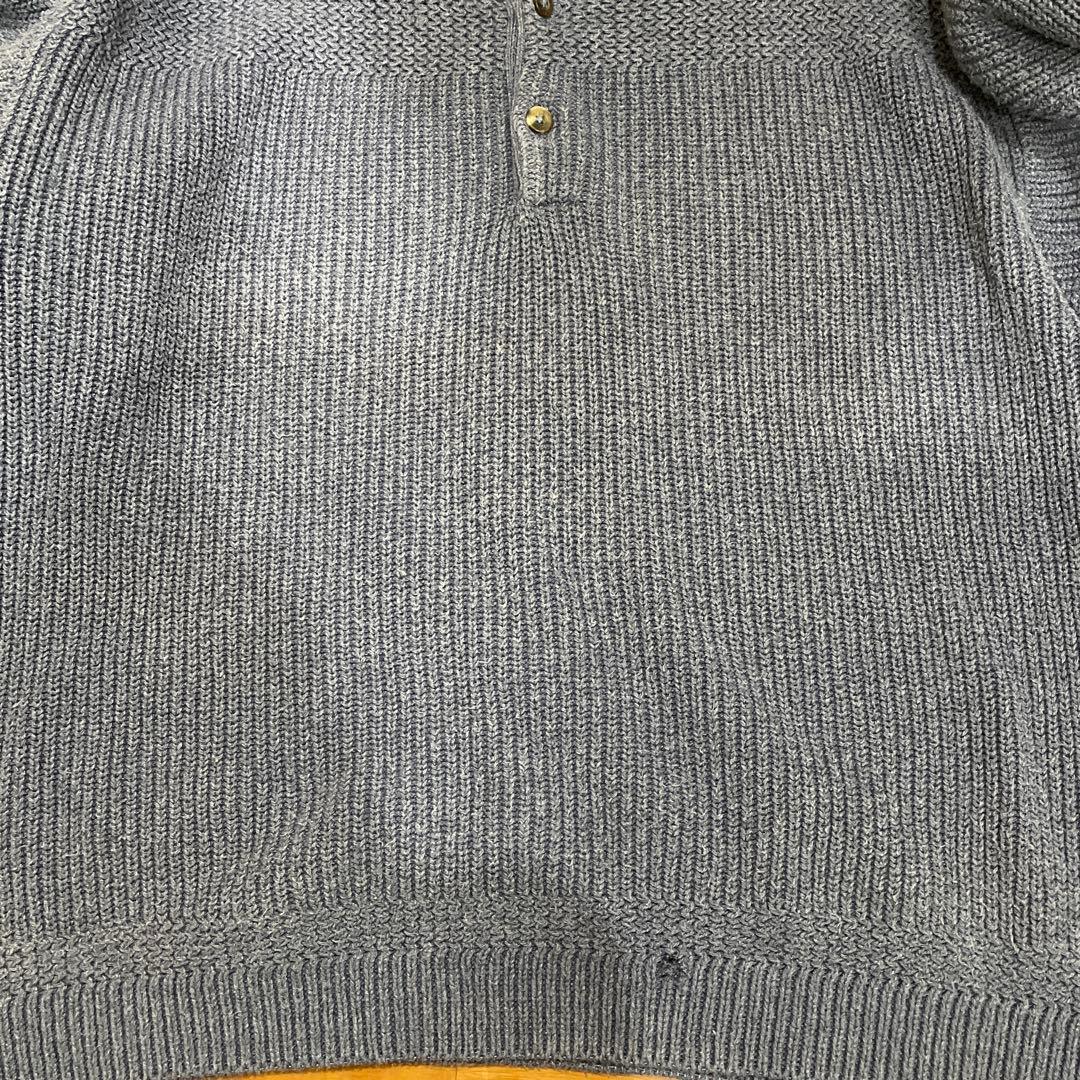バ*ラ様 L.L.Bean グレー〜ブルー　ニットセーター 古着