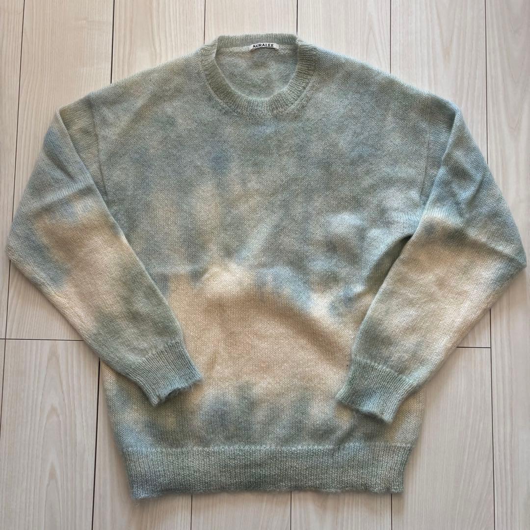 AURALEE タイダイモヘアニット　サイズ4 AURALEE - AURALEE タイダイ モヘヤニットの通販 by セール's shop