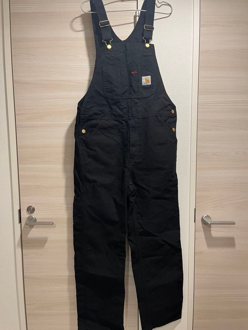 Carhartt WIPブラックオーバーオール Carhartt WIP（カーハートワークインプログレス） カーハート メンズ