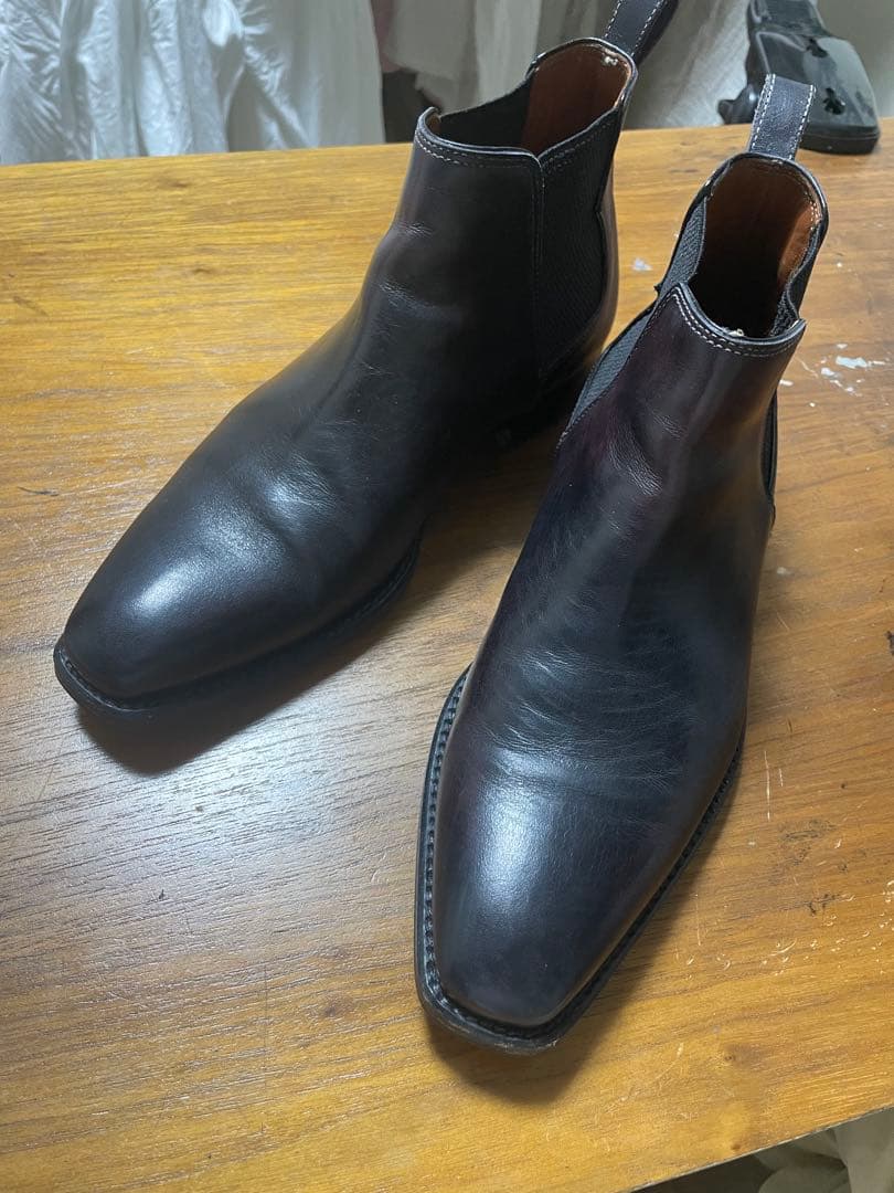 bolliniボリーニ サイドゴアブーツUK5.5 - メルカリ