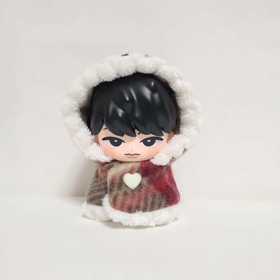 Snow Man すのチル ソフビ 服 ふわふわ洋服 フリース生地 茶色 - メルカリ