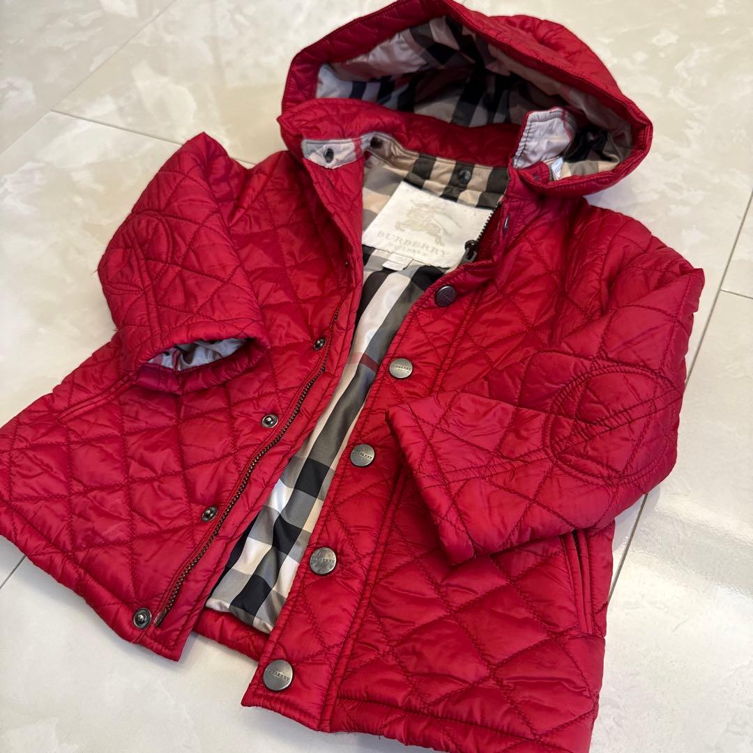美品 バーバリー キッズ キルティングダウン ジャケット アウター