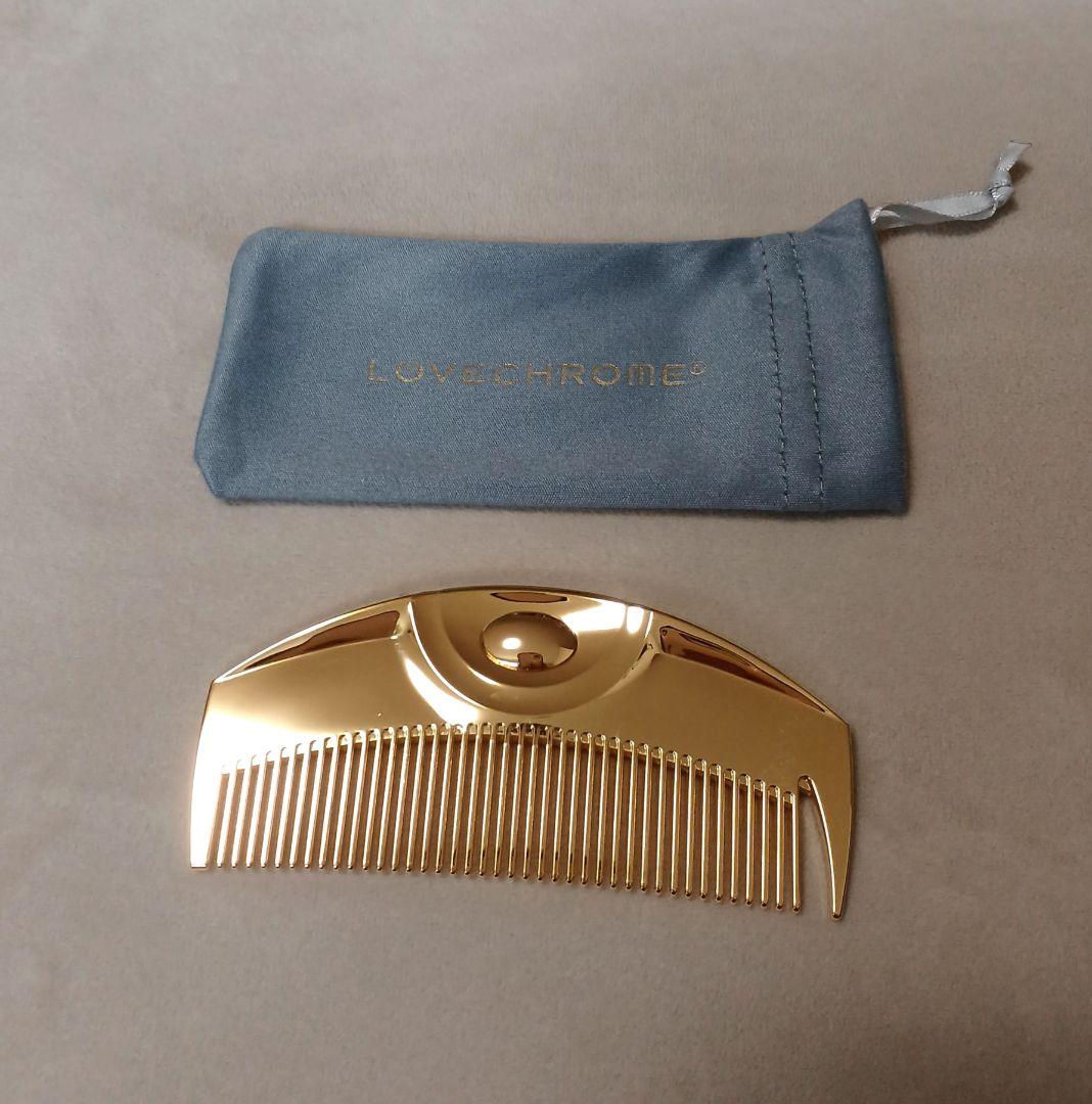 LOVECHROME ラブクロム K24GP ツキ ゴールド コーム 楽天市場】【公式】 ラブクロム ヘアコーム (R)K24GPツキ ゴールド