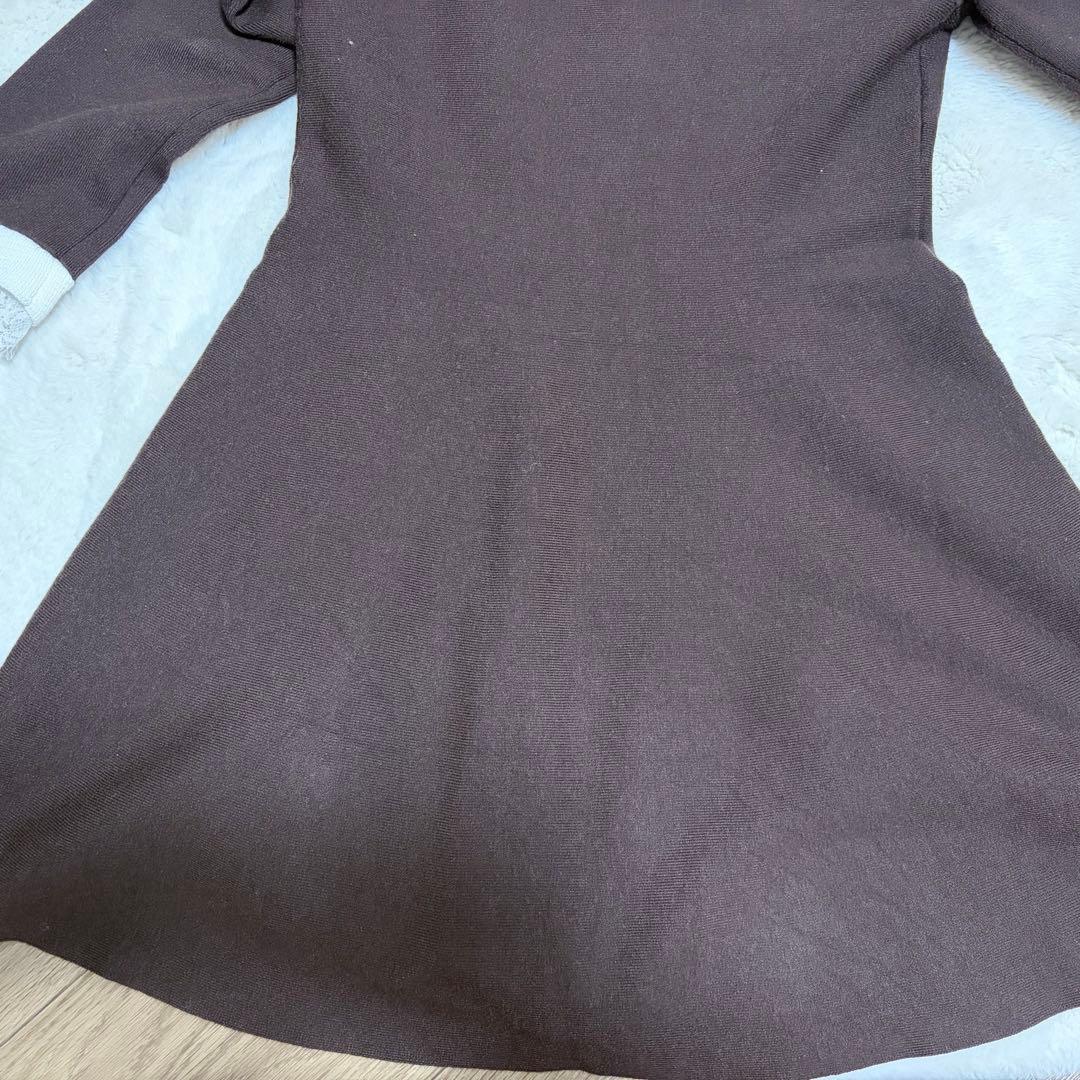 お値下げしましたRirandture レースカラーミニニットワンピース - メルカリ