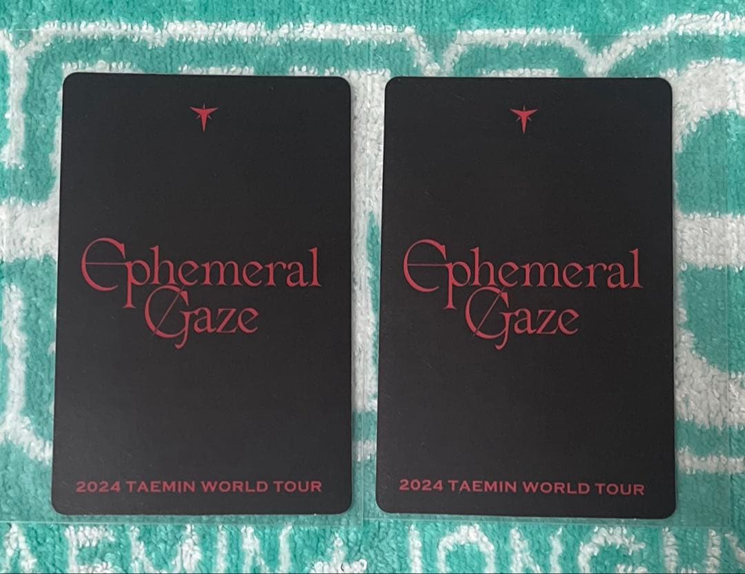 テミン ワールドツアーEphemeral Gaze DVD 封入トレカのみ - メルカリ