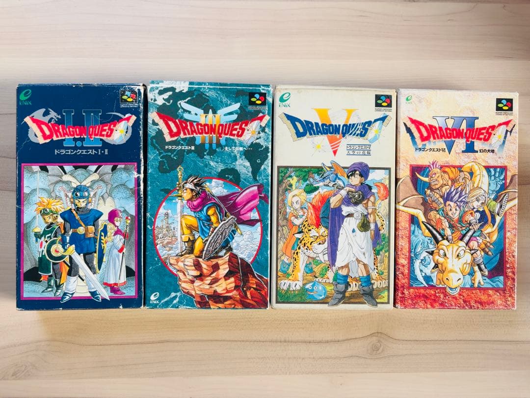 スーパーファミコン SFC ドラクエ Ⅰ Ⅱ Ⅲ Ⅴ Ⅵ 箱説付き 4本セット