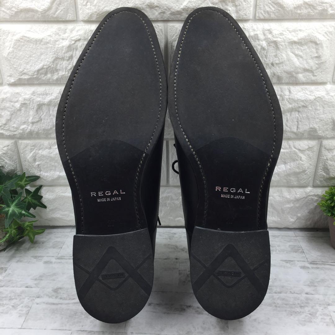 美品】リーガル 607Rストレートチップ ビジネスシューズ 革靴 27cm