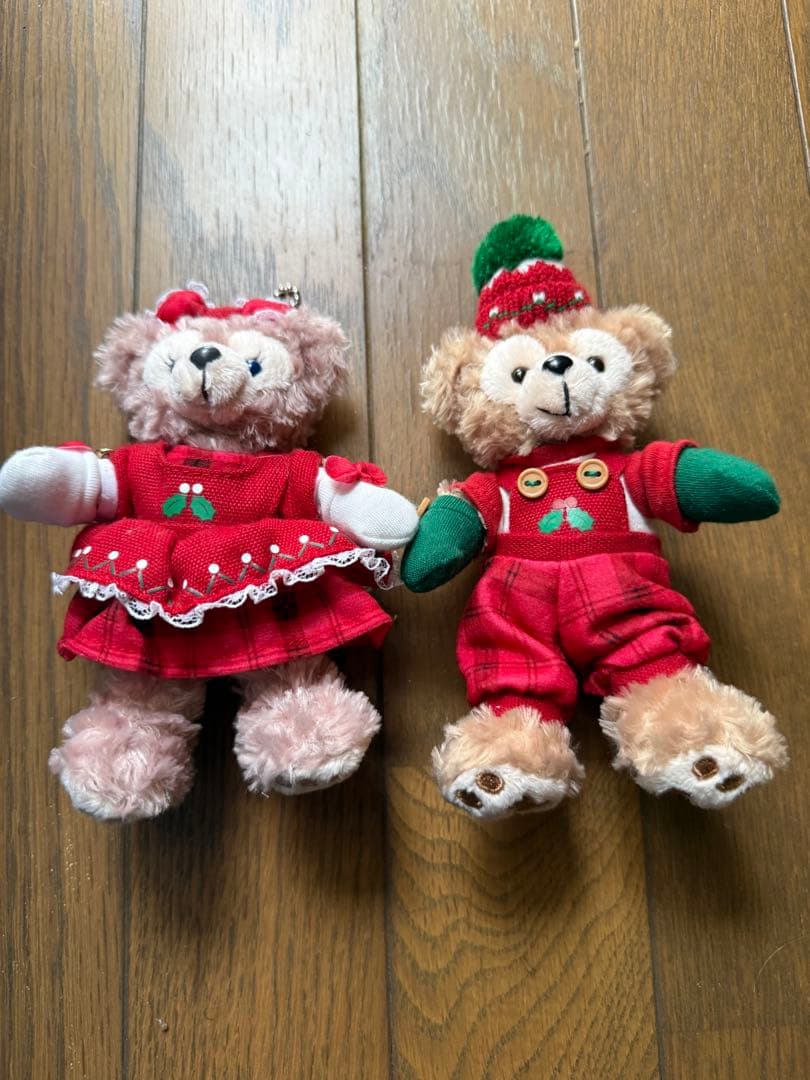 ダッフィー シェリーメイ 2013 クリスマス ぬいぐるみバッジ セット