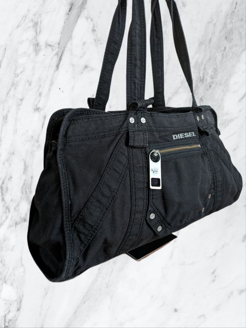 DIESEL ディーゼル archive metal logo バッグ y2k - メルカリ