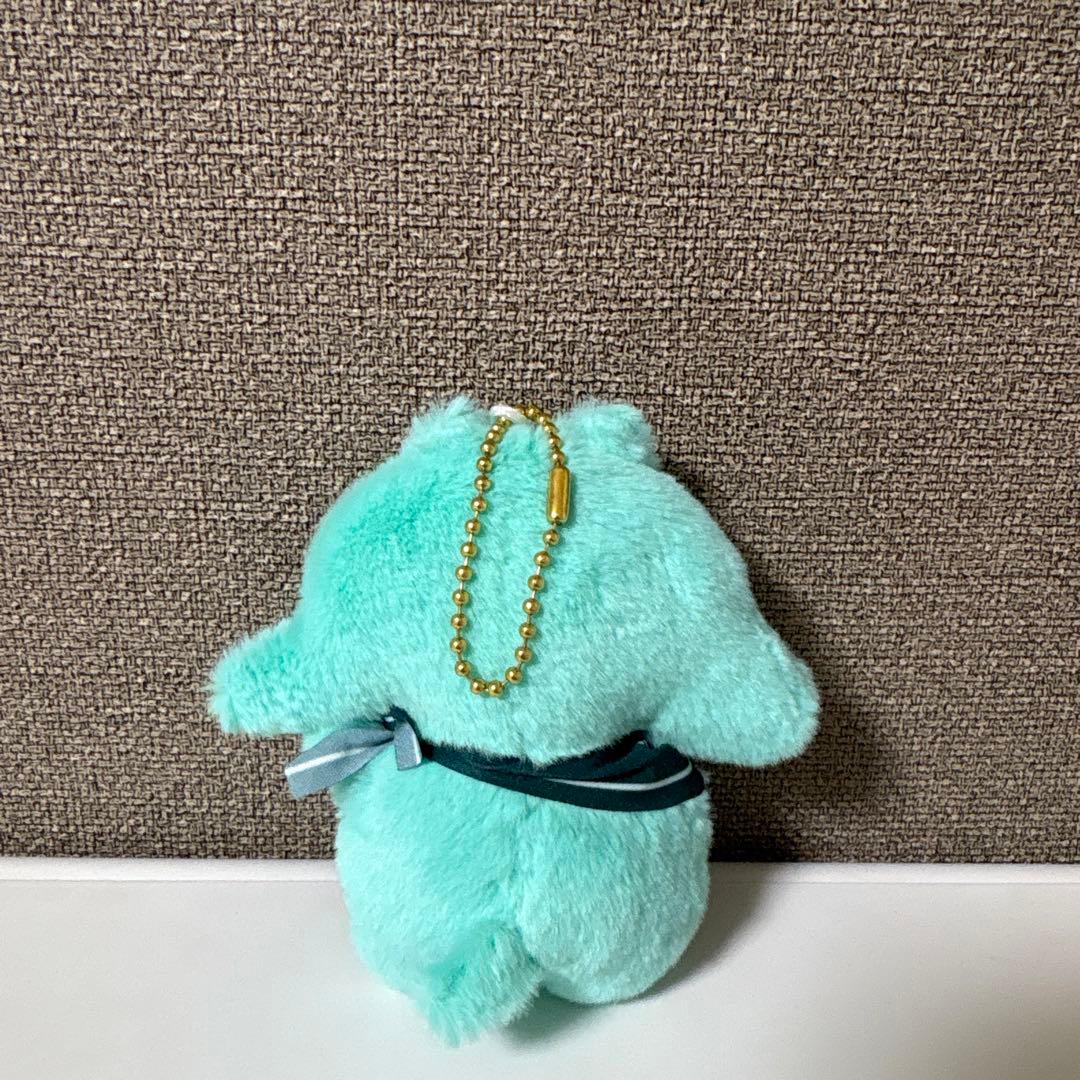 ミントグリーン 猫キャラクター キーホルダー - メルカリ