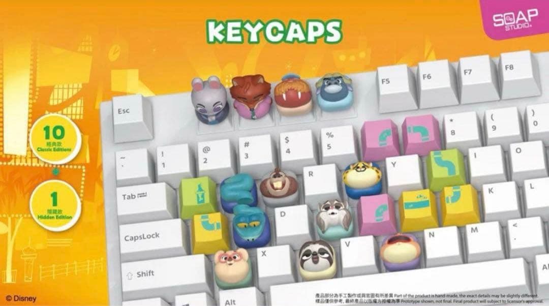 ディズニー ズートピア2 キーキャップ keycaps zootopia2 - メルカリ