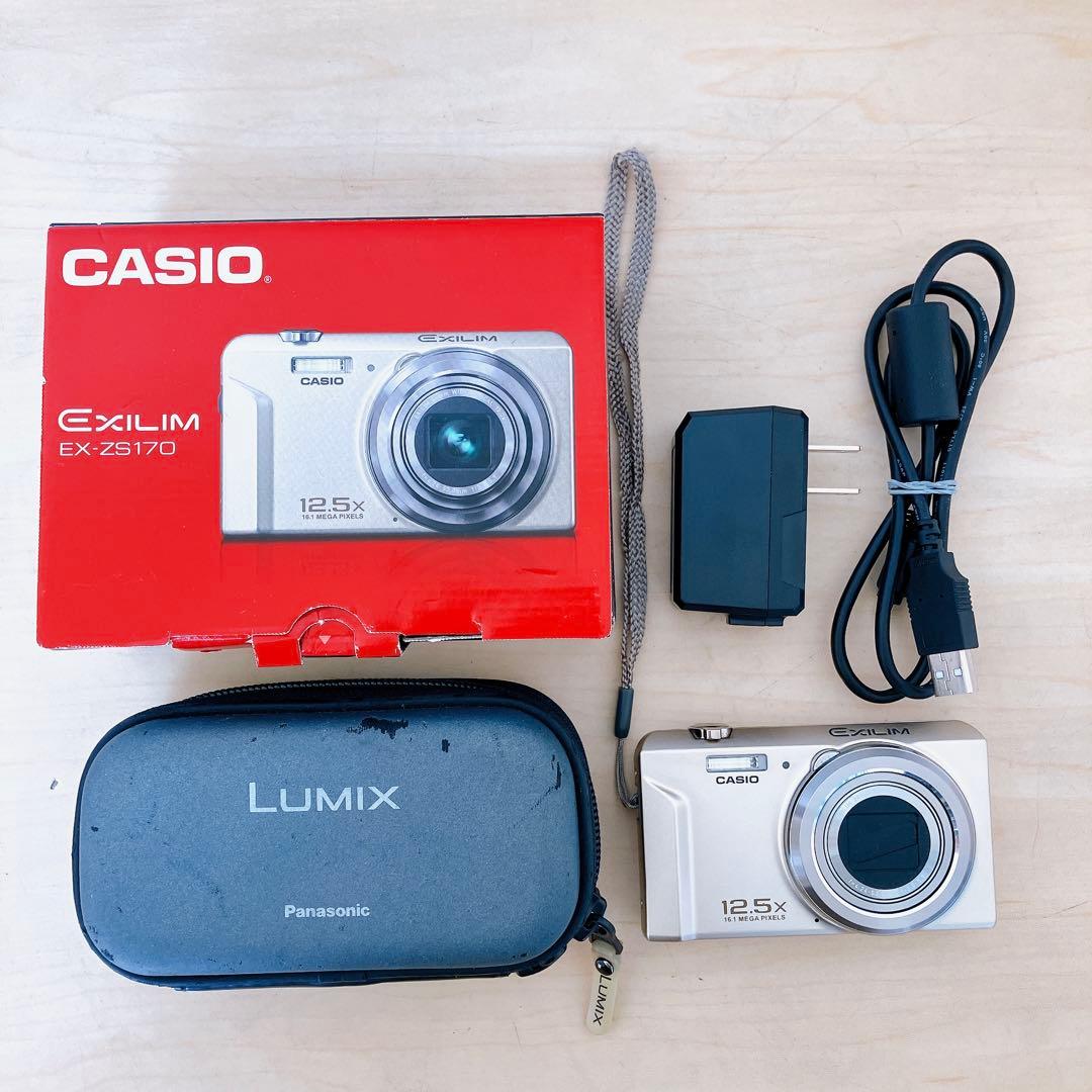 CASIO EXILIM EX-ZS170 コンデジ 動作確認済 SDカード付属
