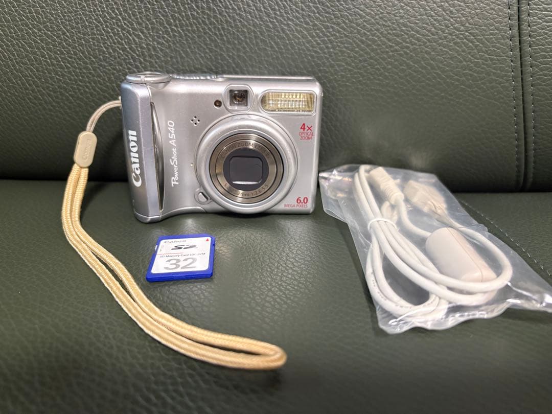 Canon powerShot A540 デジカメ 単三乾電池式 - メルカリ