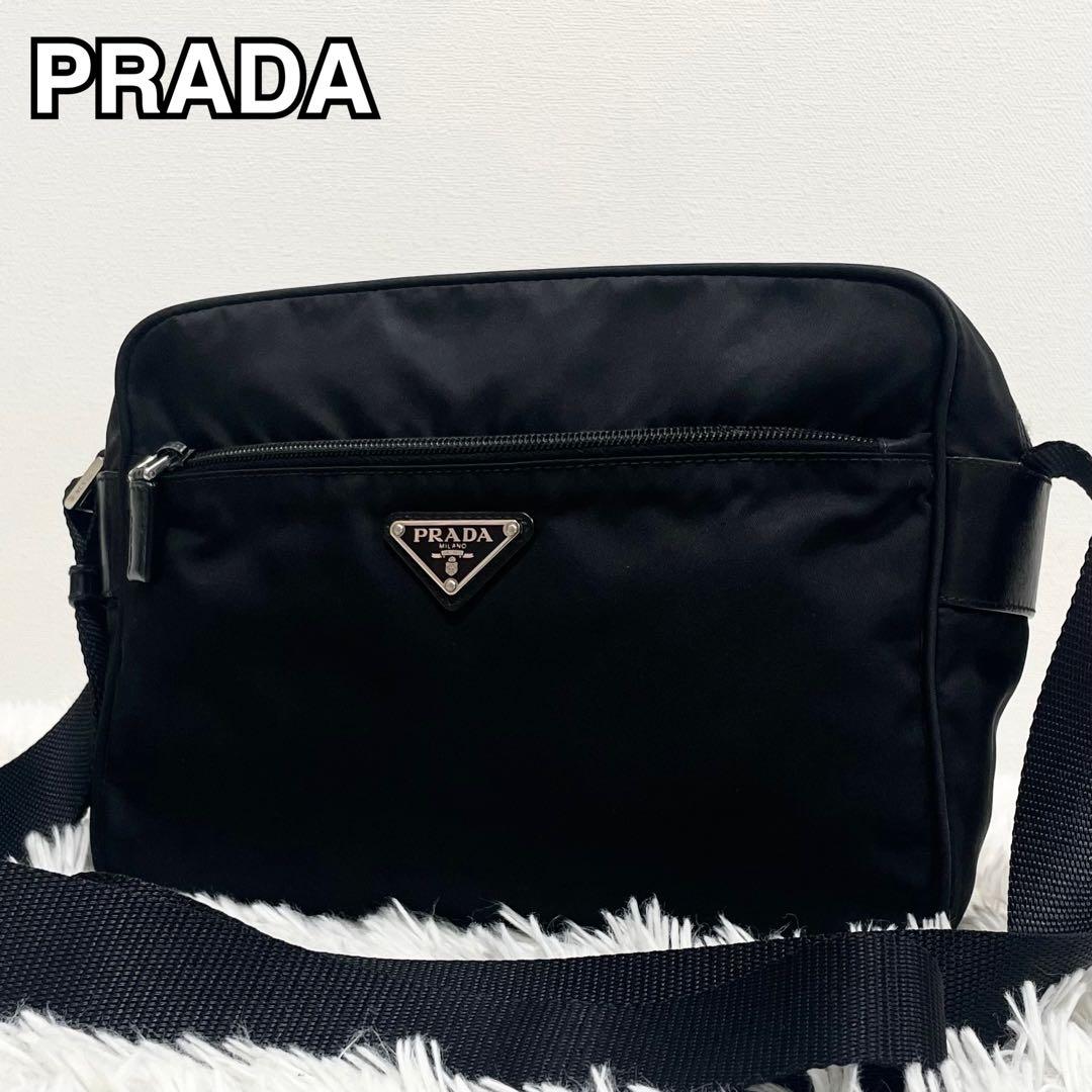 極美品✨プラダ ショルダーバッグ カメラバッグ ナイロン 三角ロゴ