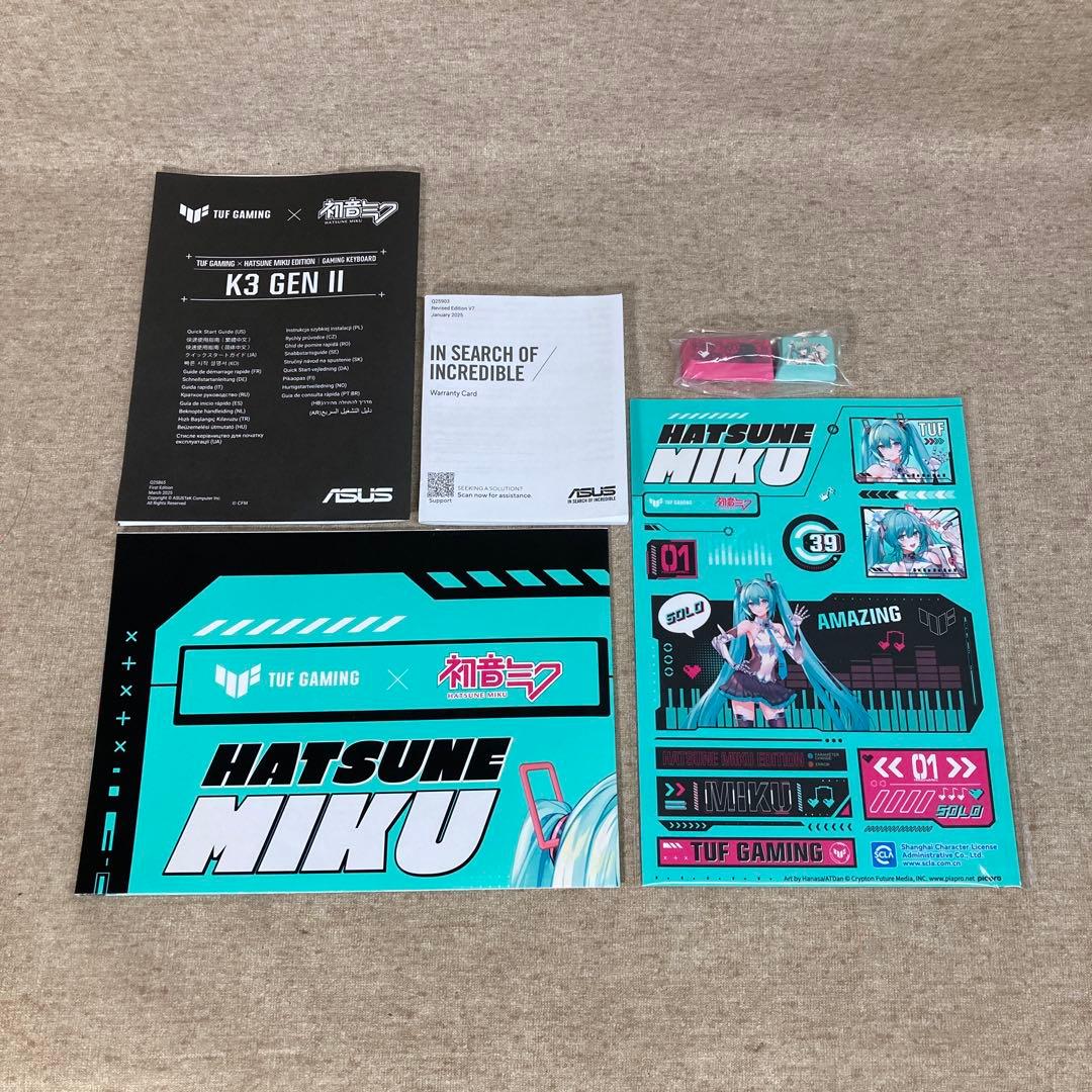 初音ミク ゲーミングキーボード RA09 TG K3 GEN II (62258 - メルカリ