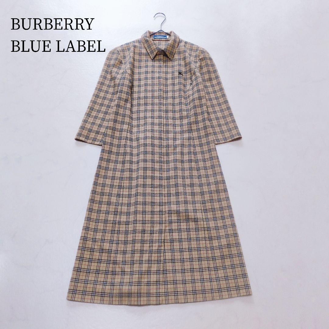 BURBERRY BLUE LABEL✨️ノバチェック シャツワンピース 38 - メルカリ