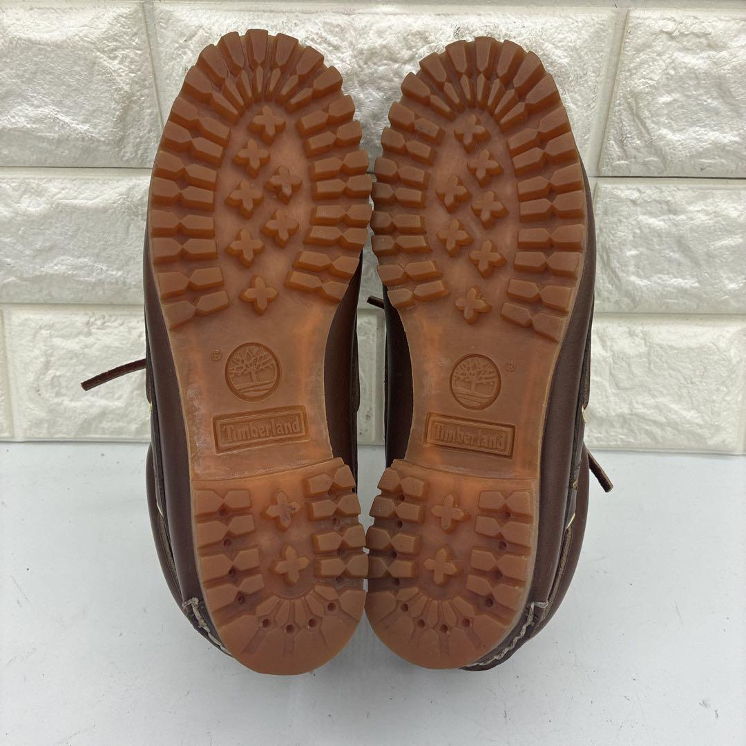 【美品】ティンバーランド スリーアイ クラシックラグ 5.5W 51304 茶