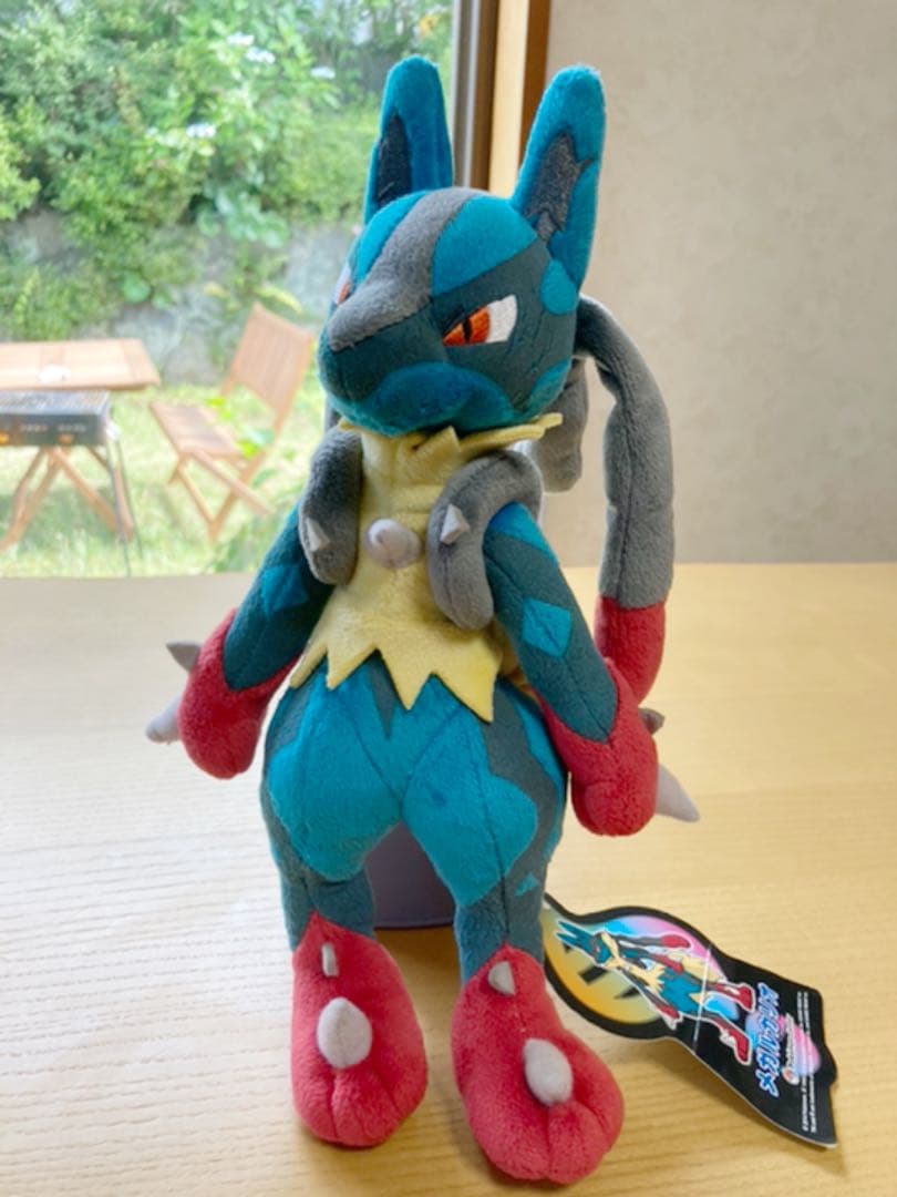 希少☆新品タグ付 メガルカリオ ぬいぐるみ ポケモンセンター - メルカリ