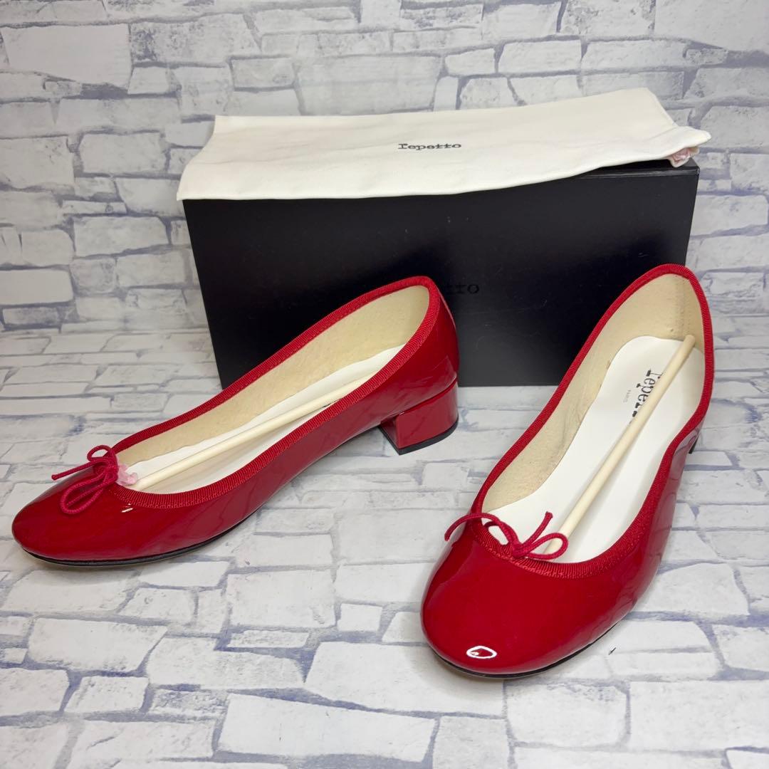 未使用級 希少26cm レペット カミーユ リボン エナメル パンプス 赤 楽天市場】靴 妊婦 バレエシューズ エナメル ぺたんこ ラウンド 日本製