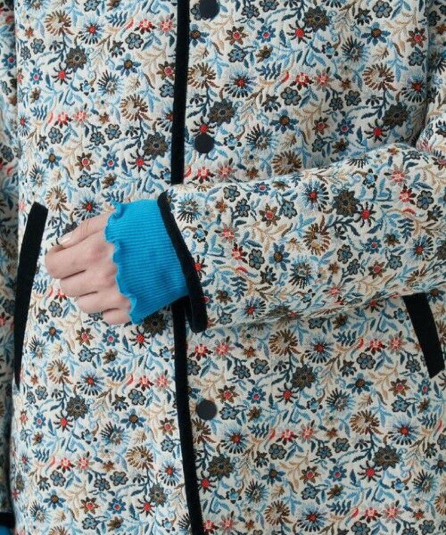 MACPHEE フローラルゴブラン ノーカラージャケット マカフィー 2023