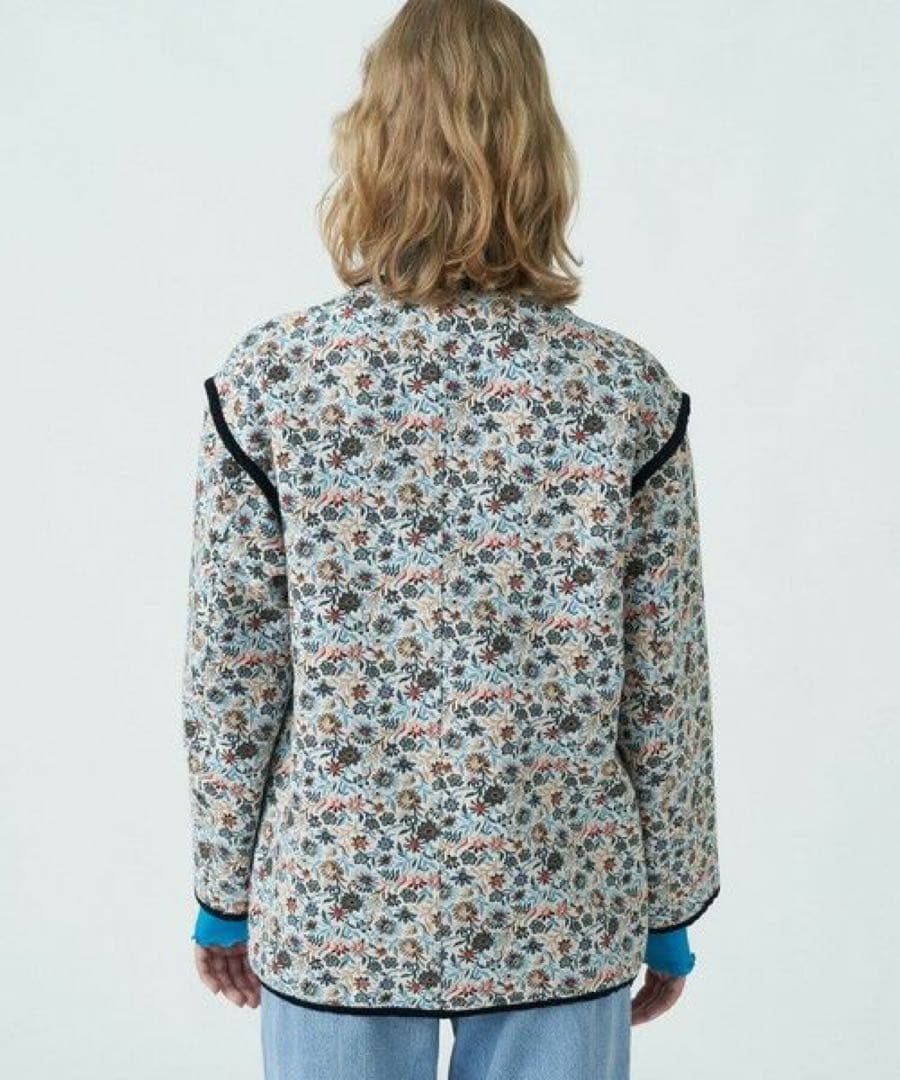 MACPHEE フローラルゴブラン ノーカラージャケット マカフィー 2023