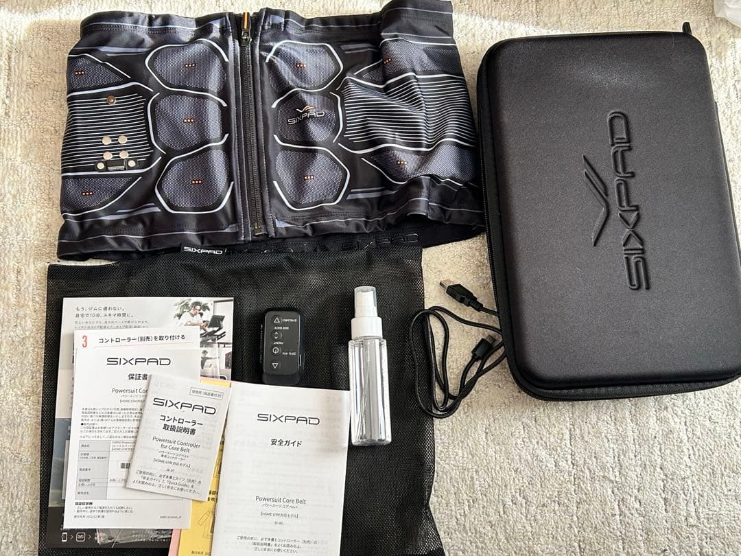 SIXPAD パワースーツ　コアベルト　Lサイズ 使用少ない シックスパッド パワースーツコアベルト M EMS MTG SIXPAD Powersuit